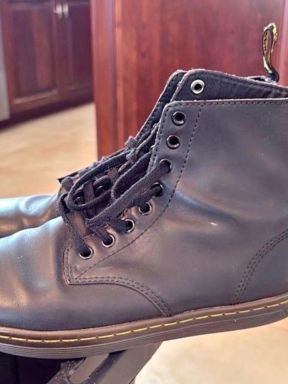 Dr. Martens Tobias Black Leather Boots US 7